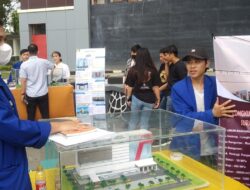 14 Maket Gedung Bertingkat Karya Mahasiswa Jurusan Teknik Sipil Polimdo Dipamerkan