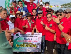 Sulut Terbaik Seri I Kejurnas Pacuan Kuda 2022, Kuda Milik  Gubernur Olly Raih Kemenangan