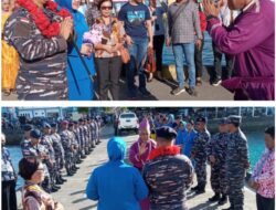 Perdana, Danlanal Melonguane Baru Disambut Secara Adat