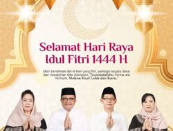MM-HH Sampaikan Selamat Idul Fitri 1444 H  Umat Muslim di Kota Bitung, Mohon Maaf Lahir Batin