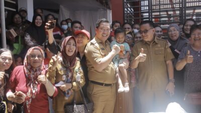 Hadiri Gerakan Pangan Murah, Wagub Kandouw Disambut Antusias Masyarakat Kota  Bitung