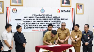 Gubernur Olly: Penandatanganan NPHD Agar Pesta Demokrasi Berjalan Lancar