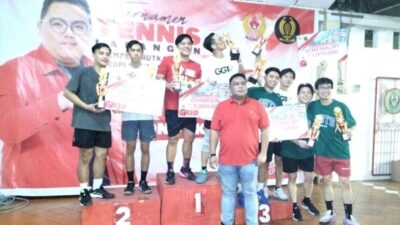 Turnamen Tenis Lapangan Piala Rio Dondokambey Heboh dan Sukses, Atlet Muda Bersaing Ketat