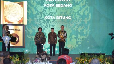 Diserahkan Wapres KH Ma’ruf Amin, Kota Bitung Kembali Raih Adipura  Kencana 2023 Bidang Kebersihan dari KLHK RI