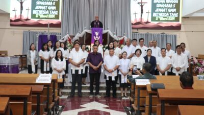 Beribadah Bersama GMIM Bethesda Taas, Gubernur  Olly : Pemprov Sulut Komitmen Dukung Kegiatan Gereja Termasuk Sarana Prasarana