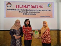Dipimpin Ketua Christiani Soputan , DWP Provinsi Sulut Kunker dan Silaturahmi Idul Fitri di Kotamobagu