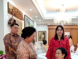 Rita dan Rio Akrab Dengan Ketum Megawati di Open House Lebaran Pertama