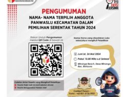 Bawaslu Bolmut Umumkan Hasil Seleksi Akhir Panwaslu Kecamatan