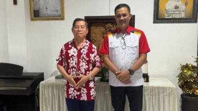 Usai Daftar Cagub-Cawagub Sulut, Letjen Denny Tuejeh Bertemu Uskup Manado