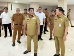 Gubernur Yulius Selvanus dan Wagub Victor Sidak Ruangan Kerja ASN dan PPPK di Kantor Gubernur