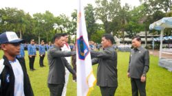 Di Hari Sumpah Pemuda, Gubernur Yulius Lepas  Popnas XVII dan Peparpenas XI Tahun 2025