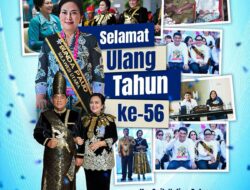 Gubernur Yulius Sampaikan Selamat HUT ke -56 Untuk Istri Tercinta