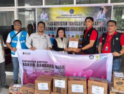 PLN UP3 Tahuna dan DPC Serikat Pekerja Tahuna Salurkan Bantuan Kemanusiaan  Korban Bencana di Kepulauan Sitaro