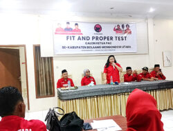 Tekankan Ideologi dan Disiplin Kader, PDI Perjuangan Gelar Fit and Proper Test Calon Ketua PAC se Boltara
