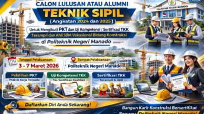 Polimdo Buka Pendaftaran PKT dan Uji SKK Secara Gratis