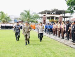 Pimpin Apel Gelar Pasukan, Gubernur Yulius Ini Bukti Pemerintah dan TNI Polri Berikan Rasa Aman Kepada Masyarakat