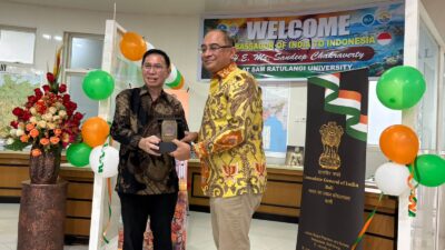 Hadirkan Bharat Corner, Unsrat dan Dubes India Perkuat Kerjasama Internasional